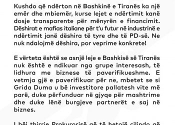 Përgjimet Katanxaro, reagon Veliaj: Nuk ndalojmë dëshira, por vepra