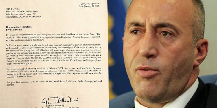 Haradinaj uron Joe Biden: zgjedhja juaj, shpresë për Kosovën