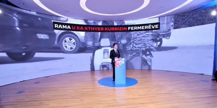 Programi i PD-së për Bujqësinë, Basha: 100 milionë euro në vit për fermerët nga buxheti. “Mirëqenia e tyre, mirëqenia e të tërëve ne”