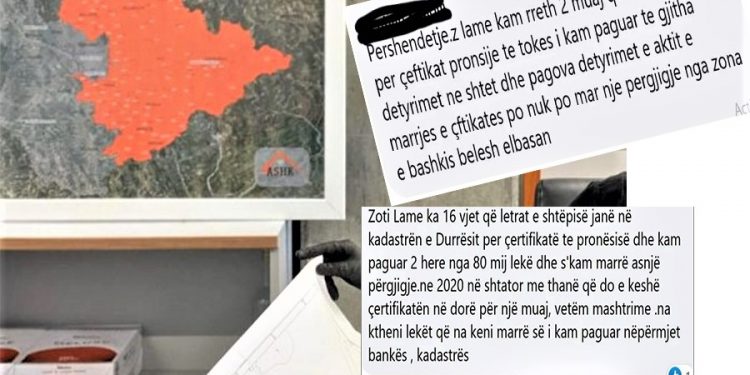 Qytetarët ankohen në fejsbukun e Kadastrës: kemi aplikuar disa herë, por asgjë. Ata që na kanë zaptuar tokat, çuditërisht i kanë hipotekuar