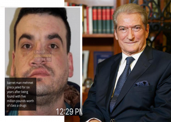 “Ky është  krimineli elektoral i Edi Ramës, Mehmet Greca”. Berisha përgëzon grupet paramilitare të PD në Elbasan për kapjen dhe ndalimin e tij