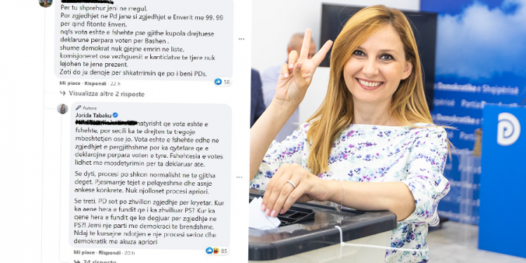 Gara për kreun e PD-së, si demokratët replikonin me Jorida Tabakun për manipulimin e zgjedhjeve