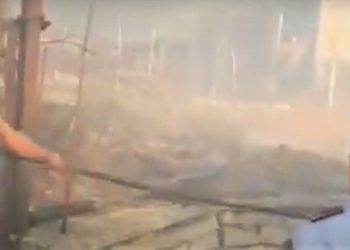 Zjarret e djeshme në Gjirokastër (pamje)