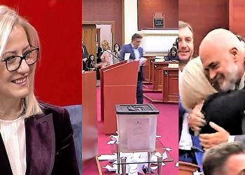 Nikolla në krye të Parlamentit/ Demokratët nuk e votojnë, ajo përqafohet me Ramën (video)