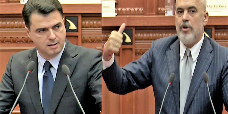 Kuvendi/ Rama-Bashës: “Mos imito atë të foltores, se origjinali duket gjithnjë më i mirë se kopja”. Basha: “Jam vetvetja. Mos guxoni as ti as langonjtë e tu të sulmojnë opozitën!”