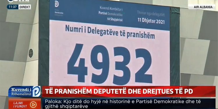 Nis Kuvendi i jashtëzakonshëm i PD-së per shkarkimin e Bashës (Live)