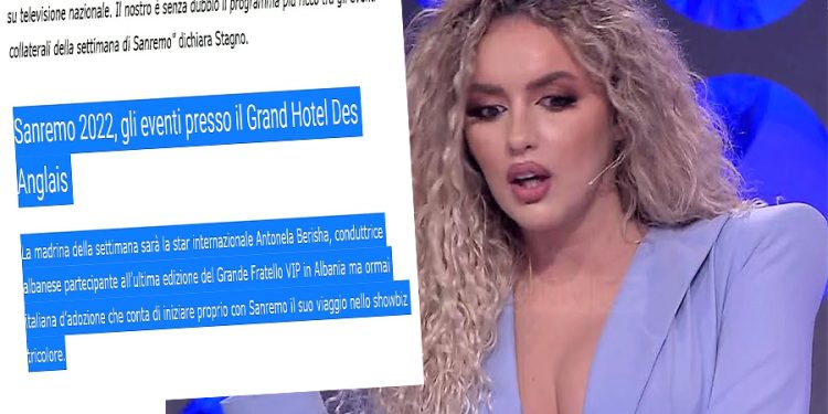 E cilësojnë si yll ndërkombëtar. Antonela Berisha, pjesë e Sanremo 2022