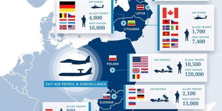 Ministri i Mbrojtjes Niko Peleshi publikon hartën me trupat e NATO-s. Ja përse