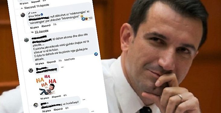 Debat për drejtshkrimin e shqipes tek faqja e Veliajt