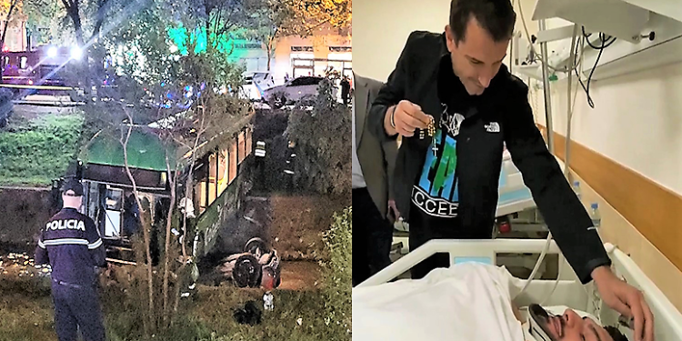 “Ja ku e ke dhe kryqin, Zoti t’rujt!”, Veliaj i dorëzon sendet personale të plagosurit në aksidentin e djeshëm