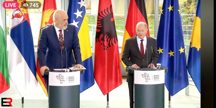 Procesi i Berlinit dhe Ballkani Perëndimor/ Rama konferencë me Olaf Scholz dhe Ursula von der Leyen (LIVE)