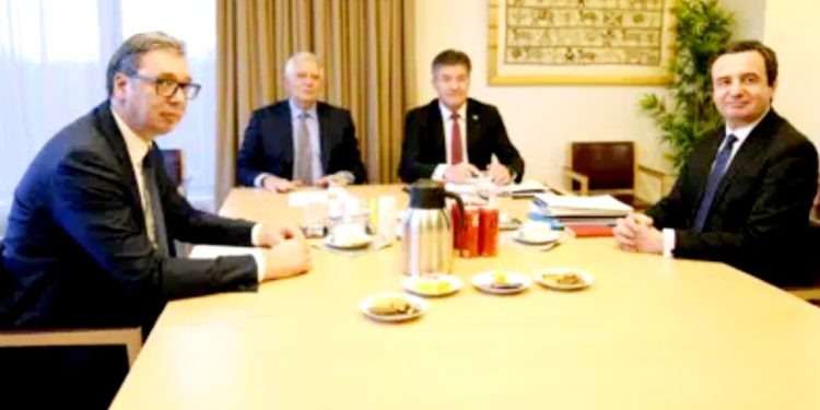 Takimi i  radhës Kosovë-Serbi/ Priten tensione