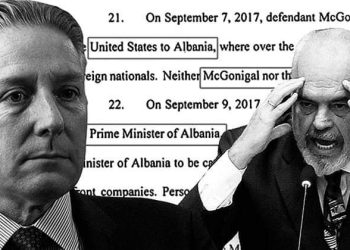 McGonigal pranon akuzën, reagon Meta: ” Provoi përgjegjësitë penale që rëndojnë mbi Kryeministrin”
