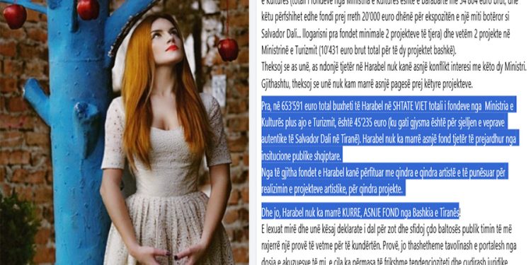 “Erioni ka dyshuar shpesh se ky aktivizmi im social-kulturor do të më kthente në target, por unë e kam bërë për artin…”/ Bashkëshortja e kryebashkiakut Veliaj, Ajola Xoxa, sqaron pozitën e saj tek “Harabeli”