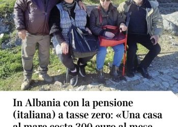 Corriere della Sera “Shqipëria parajsë për pensionistët italianë”